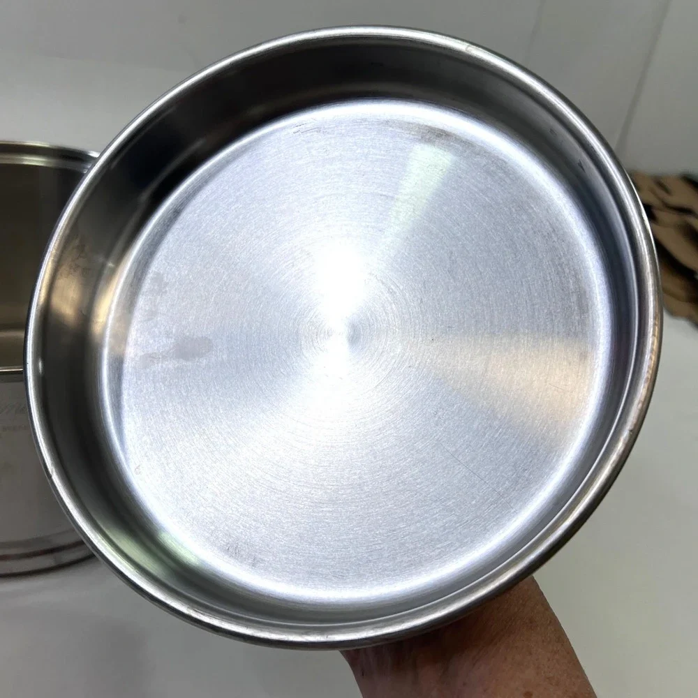 Lifetime 18-8 Stainless Steel 3 Qt Saucepan with Lid Wood Handle USA 7.5x4